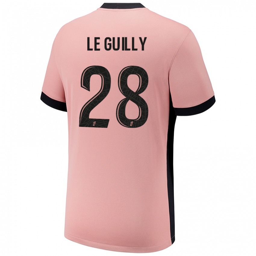 Niño Camiseta Jade Le Guilly #28 Rosa Óxido Equipación Tercera 2024/25 La Camisa Perú