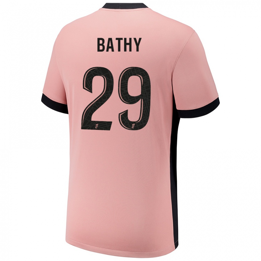 Niño Camiseta Griedge Mbock Bathy #29 Rosa Óxido Equipación Tercera 2024/25 La Camisa Perú