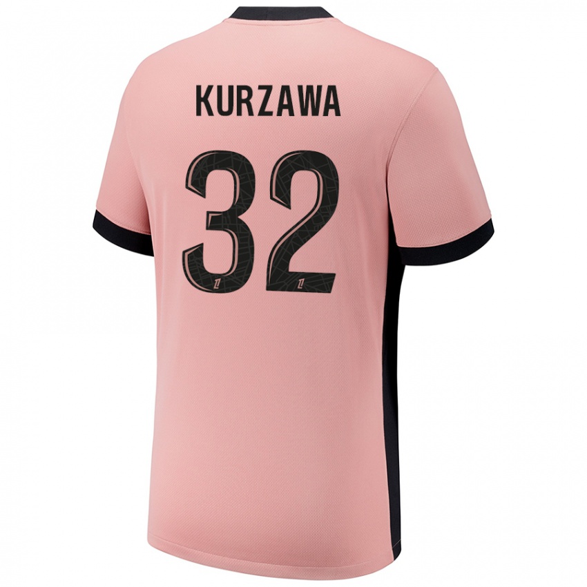 Niño Camiseta Layvin Kurzawa #32 Rosa Óxido Equipación Tercera 2024/25 La Camisa Perú