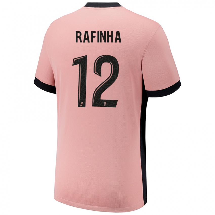 Niño Camiseta Rafinha #12 Rosa Óxido Equipación Tercera 2024/25 La Camisa Perú