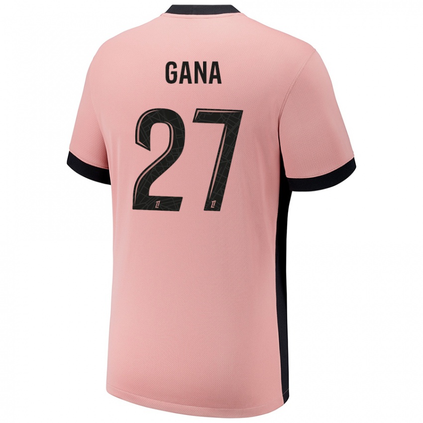 Niño Camiseta Idrissa Gana Gueye #27 Rosa Óxido Equipación Tercera 2024/25 La Camisa Perú