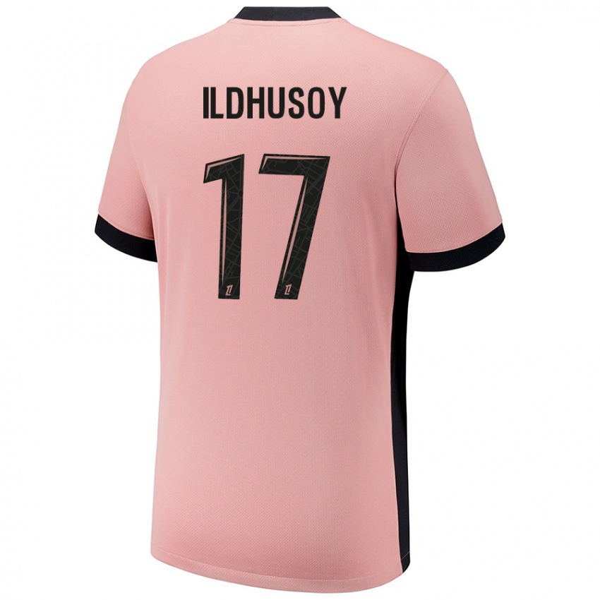 Niño Camiseta Celin Bizet Ildhusoy #17 Rosa Óxido Equipación Tercera 2024/25 La Camisa Perú