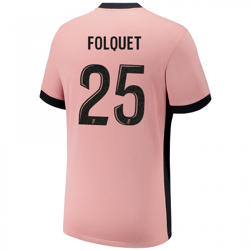 Niño Camiseta Magnaba Folquet #25 Rosa Óxido Equipación Tercera 2024/25 La Camisa Perú