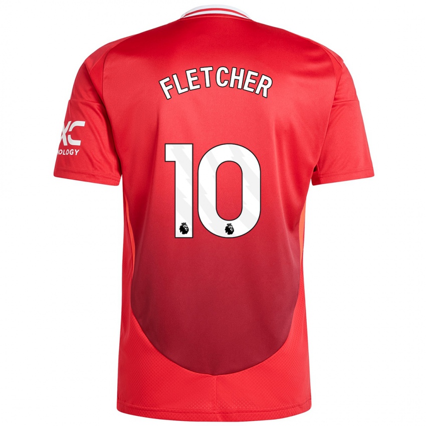 Hombre Camiseta Jack Fletcher #10 Rojo Brillante 1ª Equipación 2024/25 La Camisa Perú