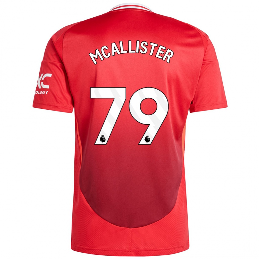 Hombre Camiseta Finley Mcallister #79 Rojo Brillante 1ª Equipación 2024/25 La Camisa Perú