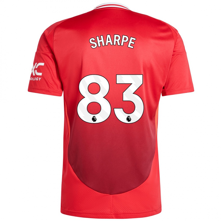 Hombre Camiseta Malachi Sharpe #83 Rojo Brillante 1ª Equipación 2024/25 La Camisa Perú