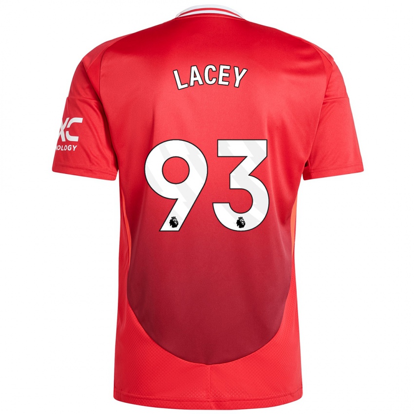 Hombre Camiseta Shea Lacey #93 Rojo Brillante 1ª Equipación 2024/25 La Camisa Perú