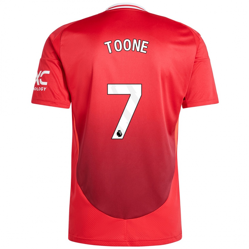 Hombre Camiseta Ella Toone #7 Rojo Brillante 1ª Equipación 2024/25 La Camisa Perú