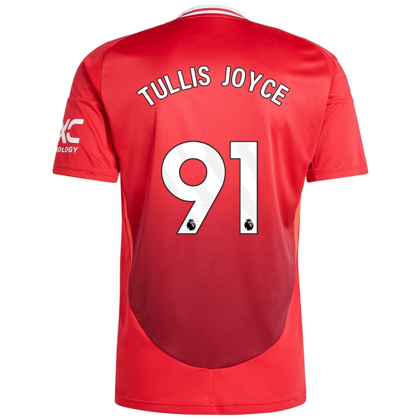 Hombre Camiseta Phallon Tullis-Joyce #91 Rojo Brillante 1ª Equipación 2024/25 La Camisa Perú