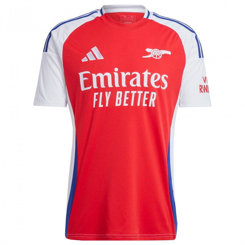 Hombre Camiseta Theo Julienne #86 Rojo Blanco 1ª Equipación 2024/25 La Camisa Perú