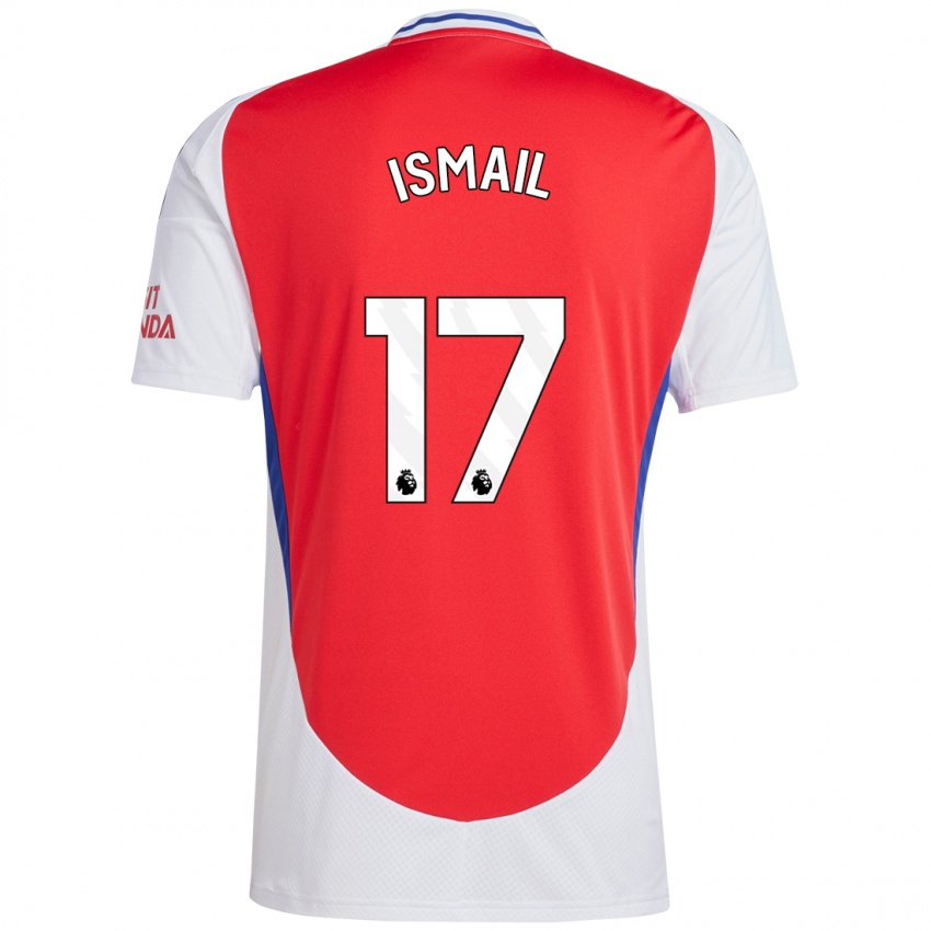 Hombre Camiseta Cam'ron Ismail #17 Rojo Blanco 1ª Equipación 2024/25 La Camisa Perú