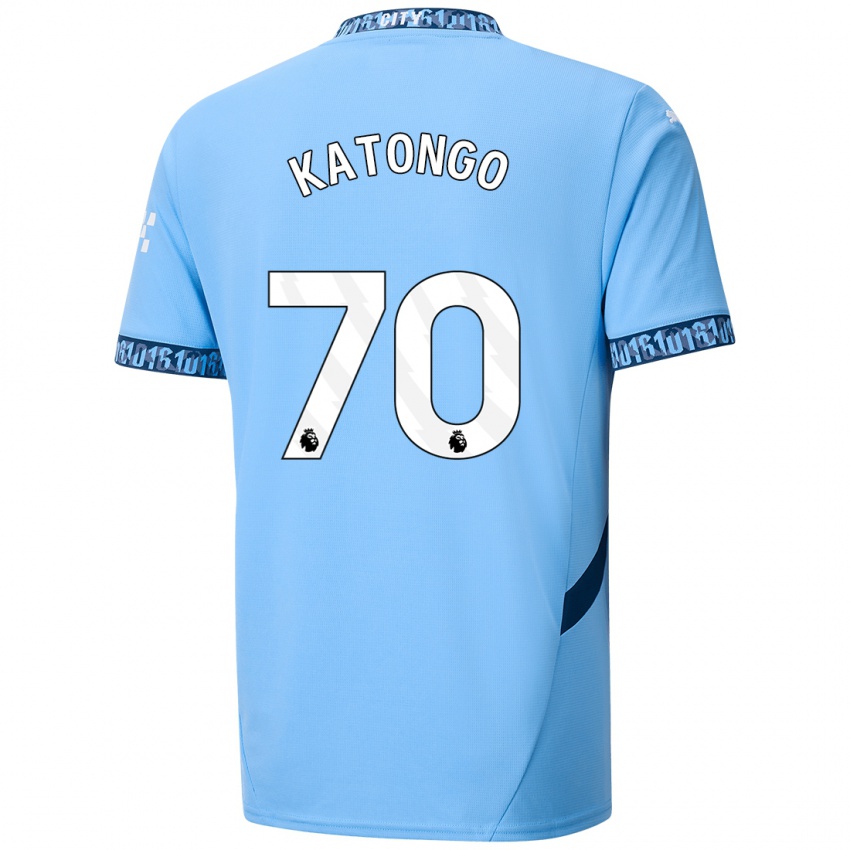 Hombre Camiseta Jadel Katongo #70 Azul Marino 1ª Equipación 2024/25 La Camisa Perú