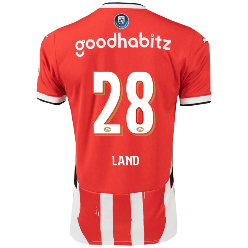 Hombre Camiseta Tygo Land #28 Rojo Blanco 1ª Equipación 2024/25 La Camisa Perú