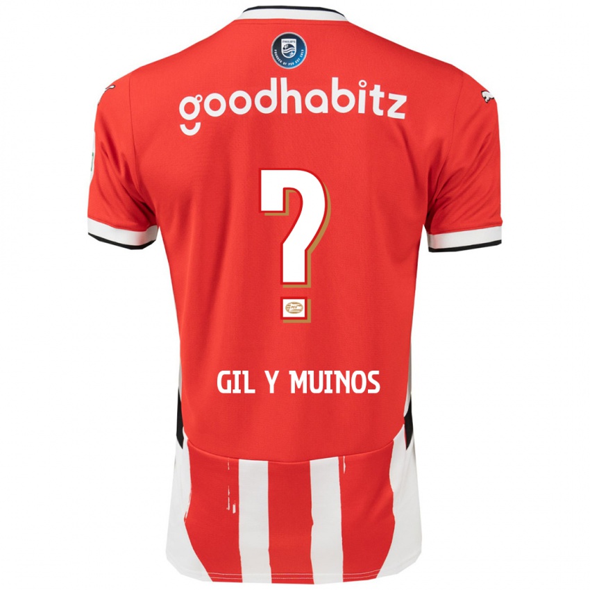 Hombre Camiseta Yael Gil Y Muinos #0 Rojo Blanco 1ª Equipación 2024/25 La Camisa Perú