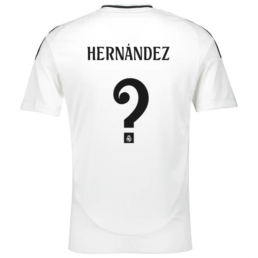 Hombre Camiseta Enaitz Hernández #0 Blanco 1ª Equipación 2024/25 La Camisa Perú