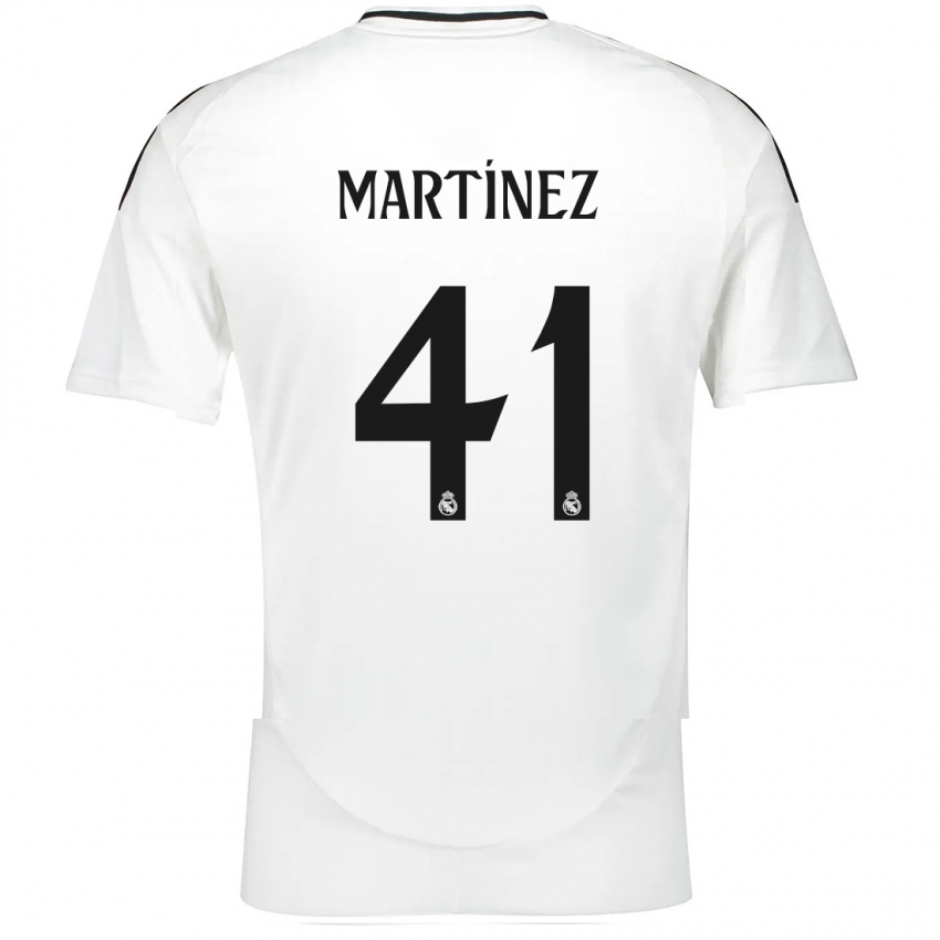 Hombre Camiseta Joan Martínez #41 Blanco 1ª Equipación 2024/25 La Camisa Perú