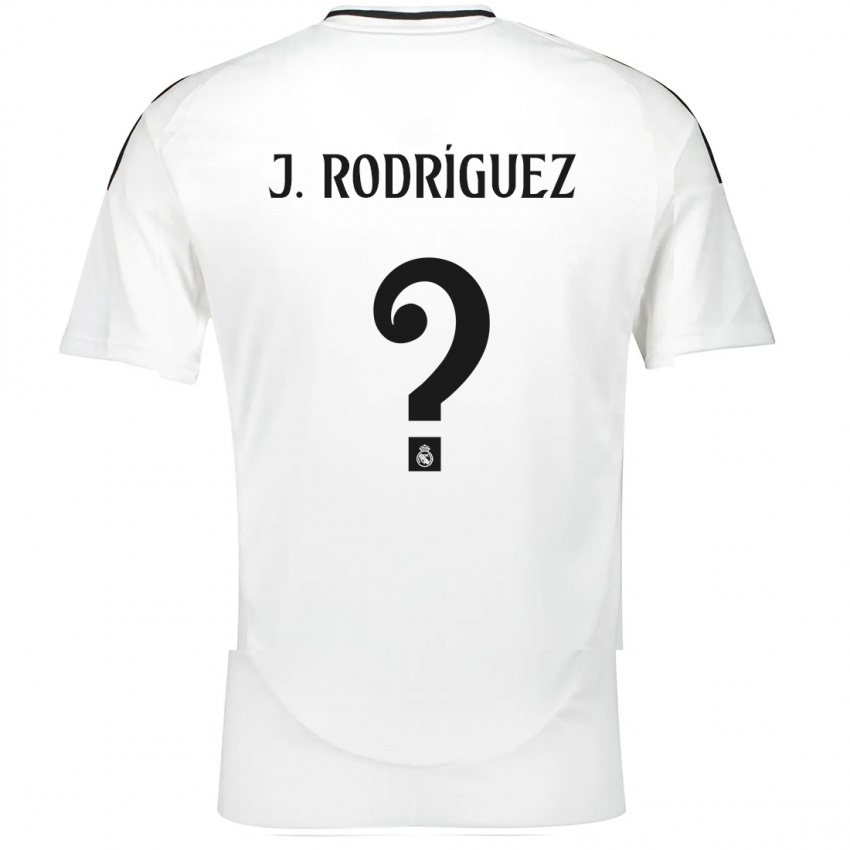 Hombre Camiseta Juan Rodríguez #0 Blanco 1ª Equipación 2024/25 La Camisa Perú