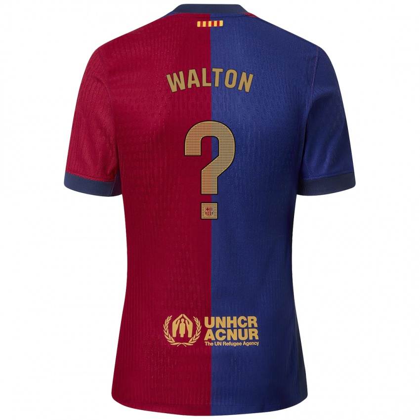 Hombre Camiseta Alexander Walton #0 Azul Rojo 1ª Equipación 2024/25 La Camisa Perú