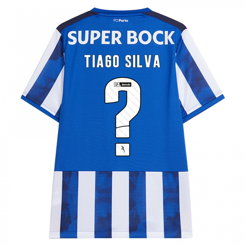 Hombre Camiseta Tiago Silva #0 Azul Blanco 1ª Equipación 2024/25 La Camisa Perú