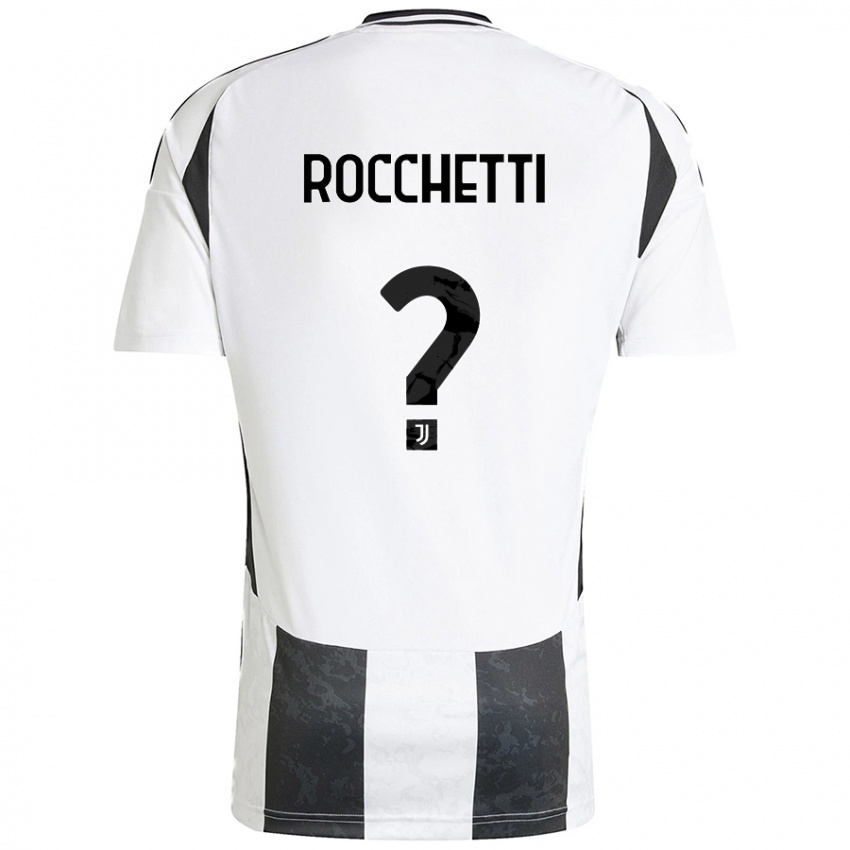 Hombre Camiseta Edoardo Rocchetti #0 Blanco Negro 1ª Equipación 2024/25 La Camisa Perú