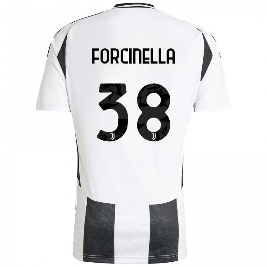 Hombre Camiseta Camilla Forcinella #38 Blanco Negro 1ª Equipación 2024/25 La Camisa Perú