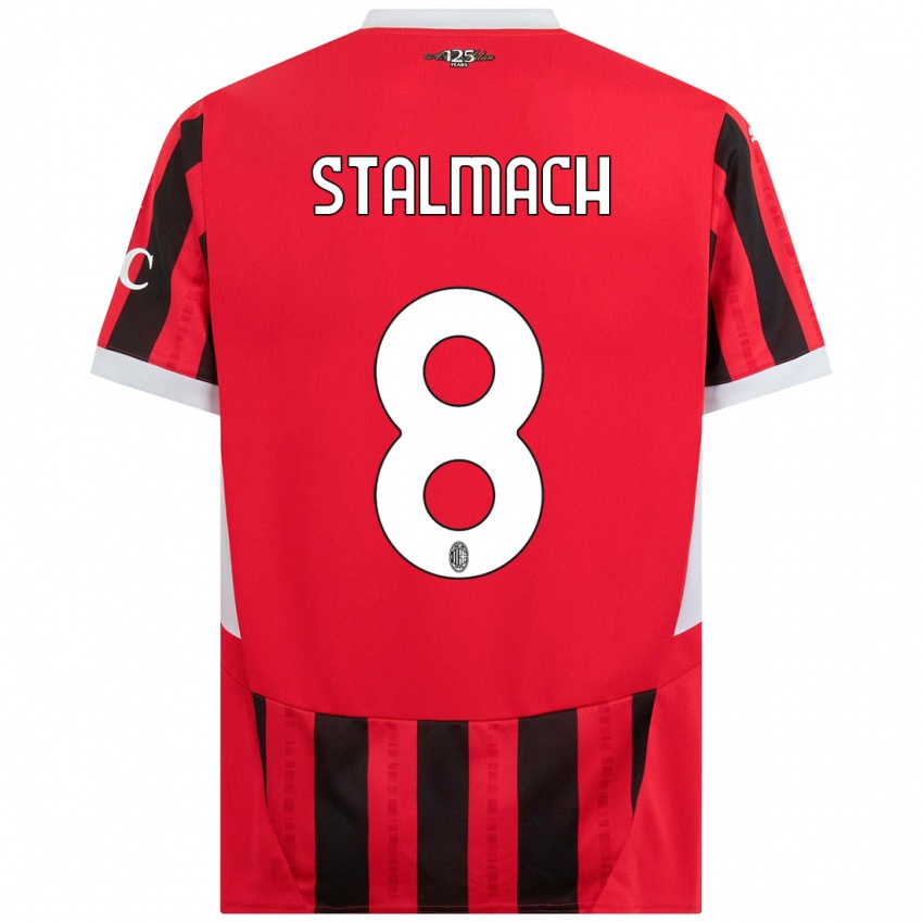 Hombre Camiseta Dariusz Stalmach #8 Rojo Negro 1ª Equipación 2024/25 La Camisa Perú