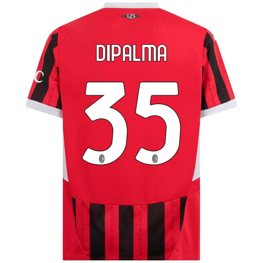 Hombre Camiseta Matteo Dipalma #35 Rojo Negro 1ª Equipación 2024/25 La Camisa Perú