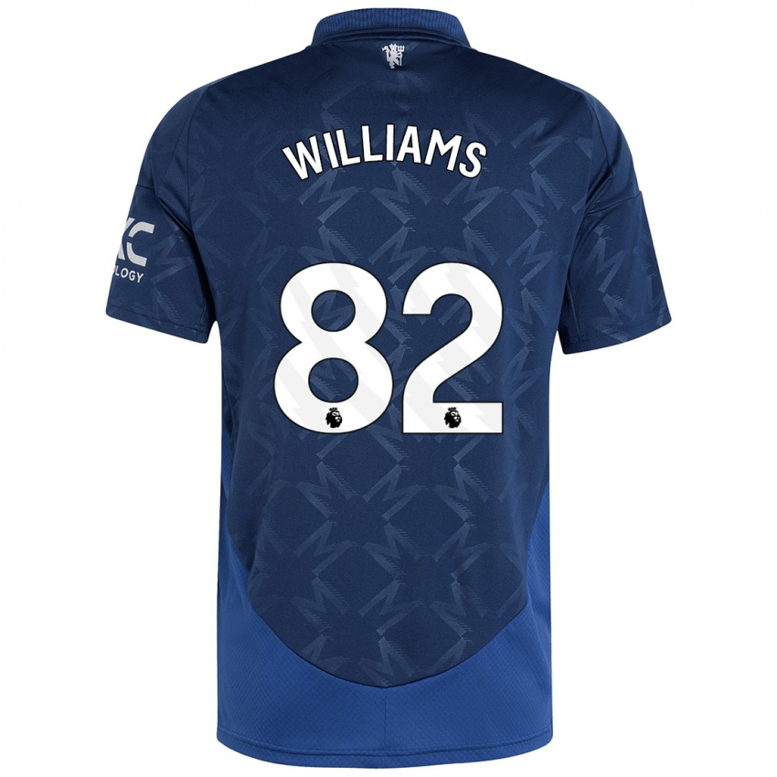 Hombre Camiseta Ethan Williams #82 Índigo 2ª Equipación 2024/25 La Camisa Perú