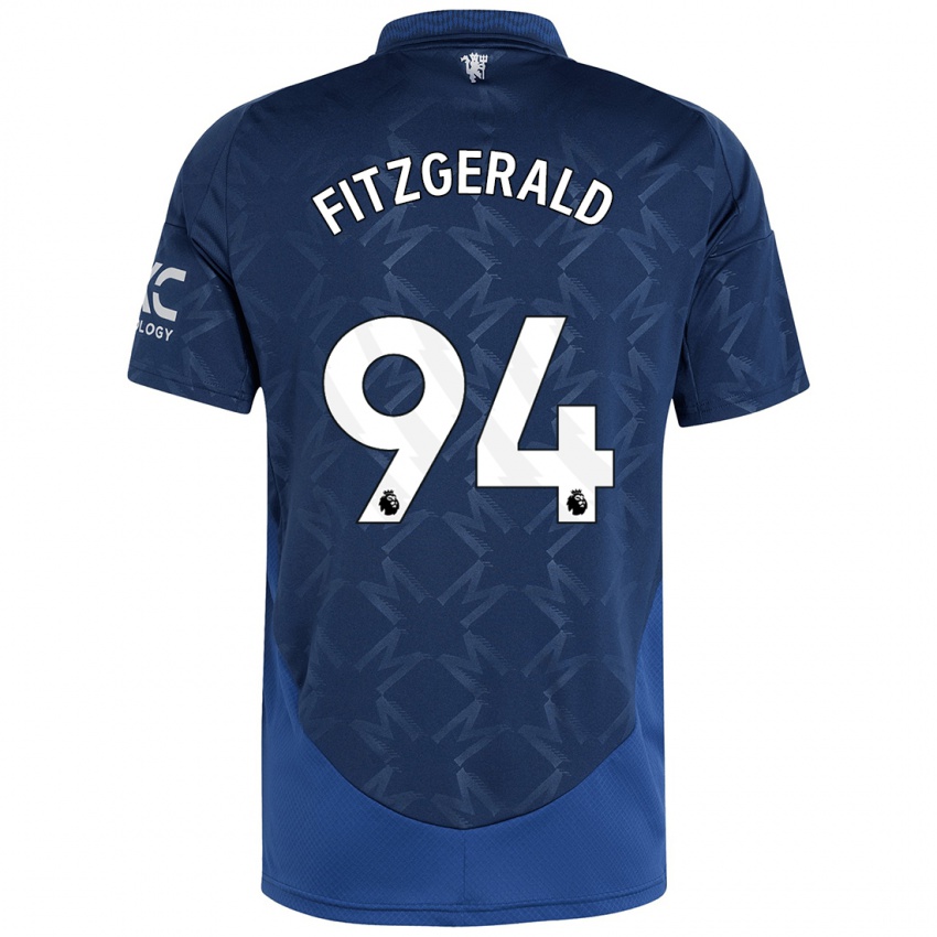 Hombre Camiseta Jayce Fitzgerald #94 Índigo 2ª Equipación 2024/25 La Camisa Perú