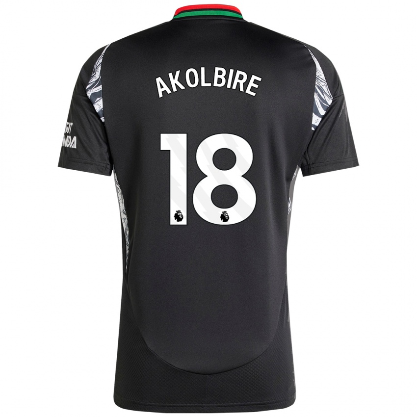 Hombre Camiseta Bless Akolbire #18 Negro 2ª Equipación 2024/25 La Camisa Perú