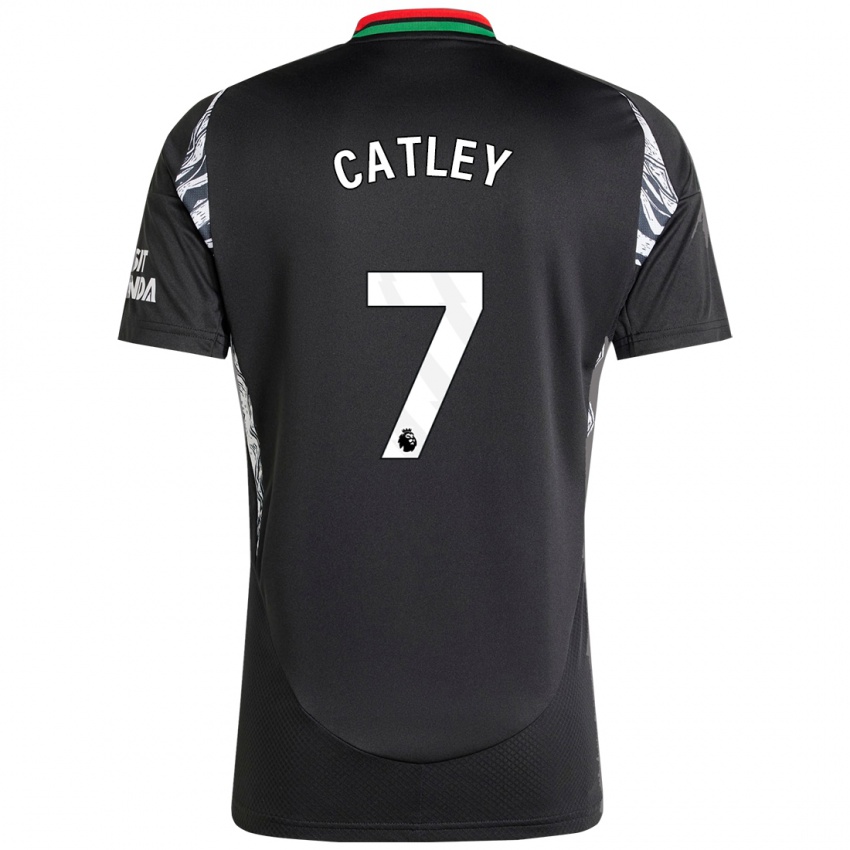 Hombre Camiseta Stephanie Catley #7 Negro 2ª Equipación 2024/25 La Camisa Perú