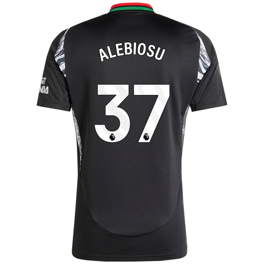 Hombre Camiseta Ryan Alebiosu #37 Negro 2ª Equipación 2024/25 La Camisa Perú