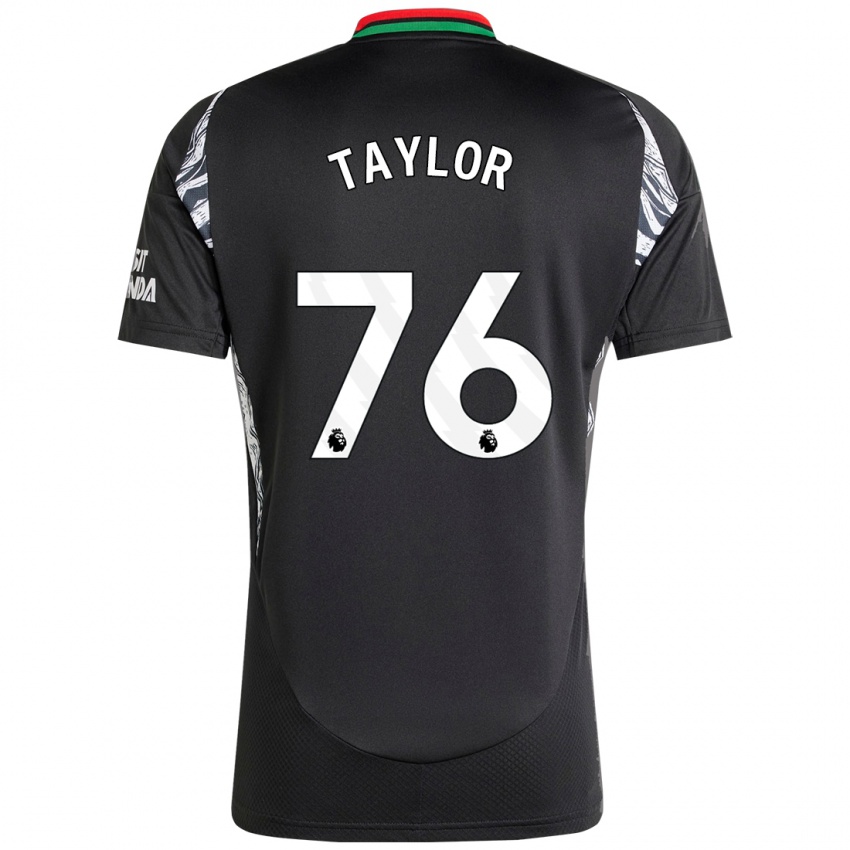 Hombre Camiseta Kido Taylor Hart #76 Negro 2ª Equipación 2024/25 La Camisa Perú