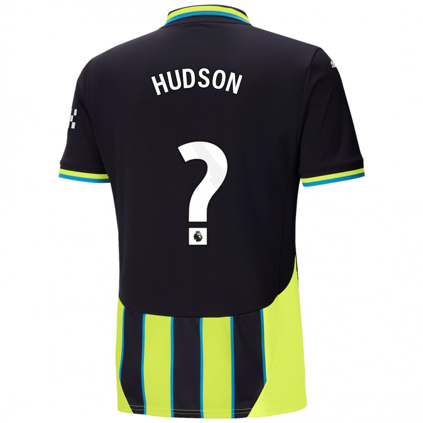 Hombre Camiseta Max Hudson #0 Azul Amarillo 2ª Equipación 2024/25 La Camisa Perú