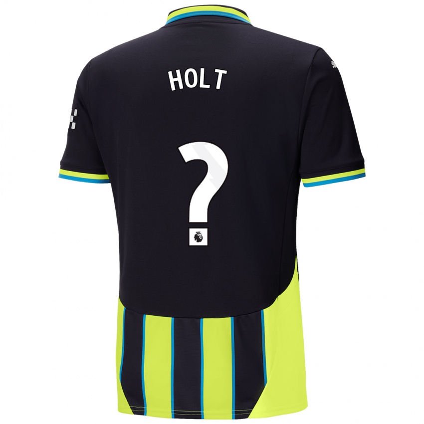 Hombre Camiseta Charlie Holt #0 Azul Amarillo 2ª Equipación 2024/25 La Camisa Perú