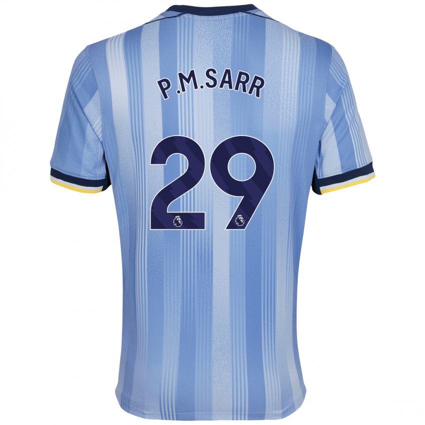 Hombre Camiseta Pape Matar Sarr #29 Azul Claro 2ª Equipación 2024/25 La Camisa Perú