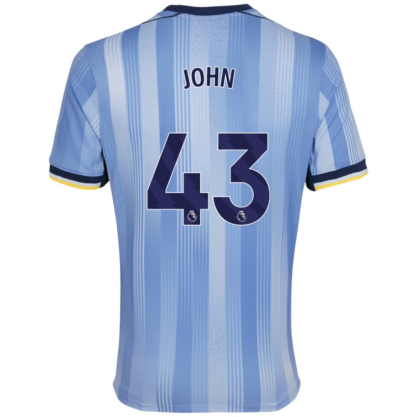 Hombre Camiseta Nile John #43 Azul Claro 2ª Equipación 2024/25 La Camisa Perú