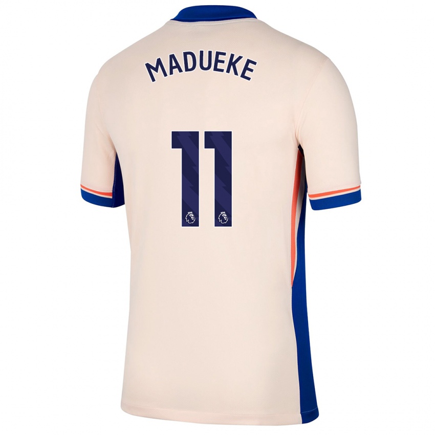 Hombre Camiseta Noni Madueke #11 Beige Claro 2ª Equipación 2024/25 La Camisa Perú