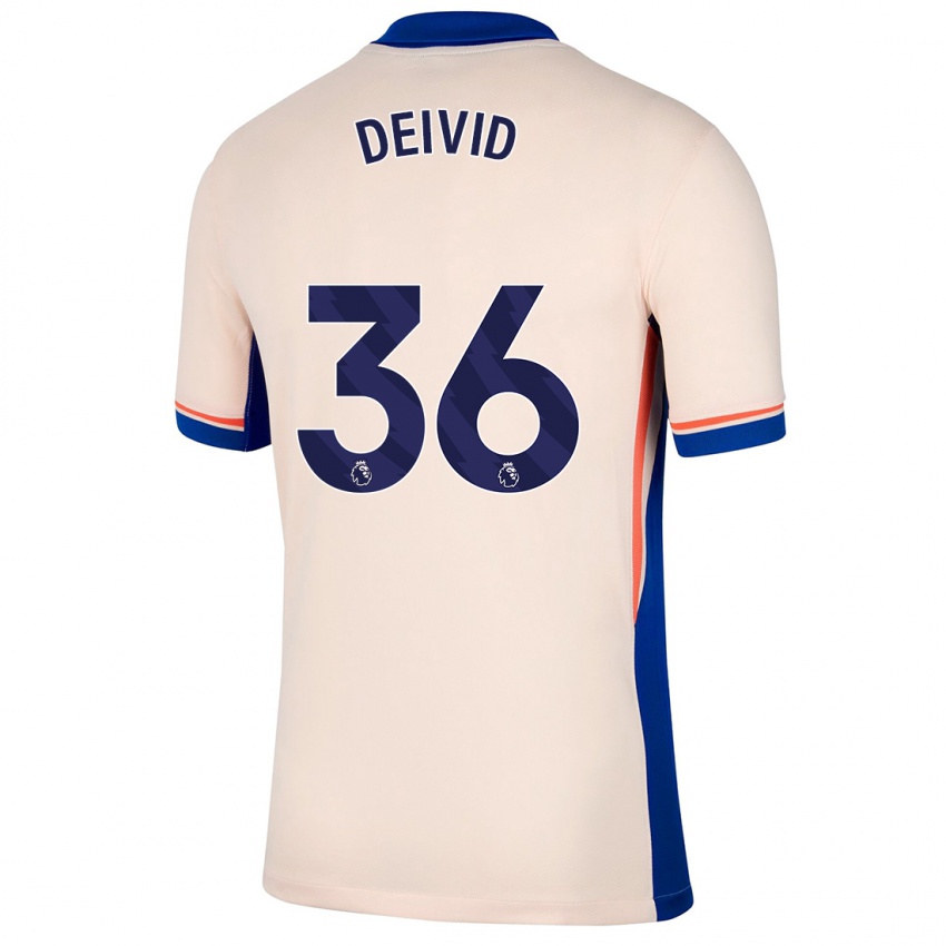 Hombre Camiseta Deivid Washington #36 Beige Claro 2ª Equipación 2024/25 La Camisa Perú