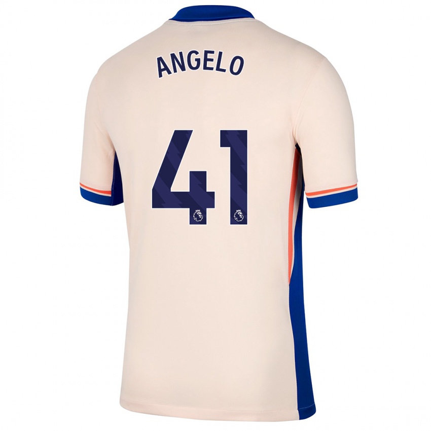 Hombre Camiseta Ângelo #41 Beige Claro 2ª Equipación 2024/25 La Camisa Perú