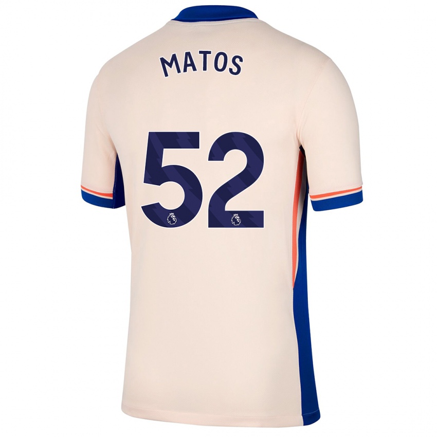 Hombre Camiseta Alex Matos #52 Beige Claro 2ª Equipación 2024/25 La Camisa Perú