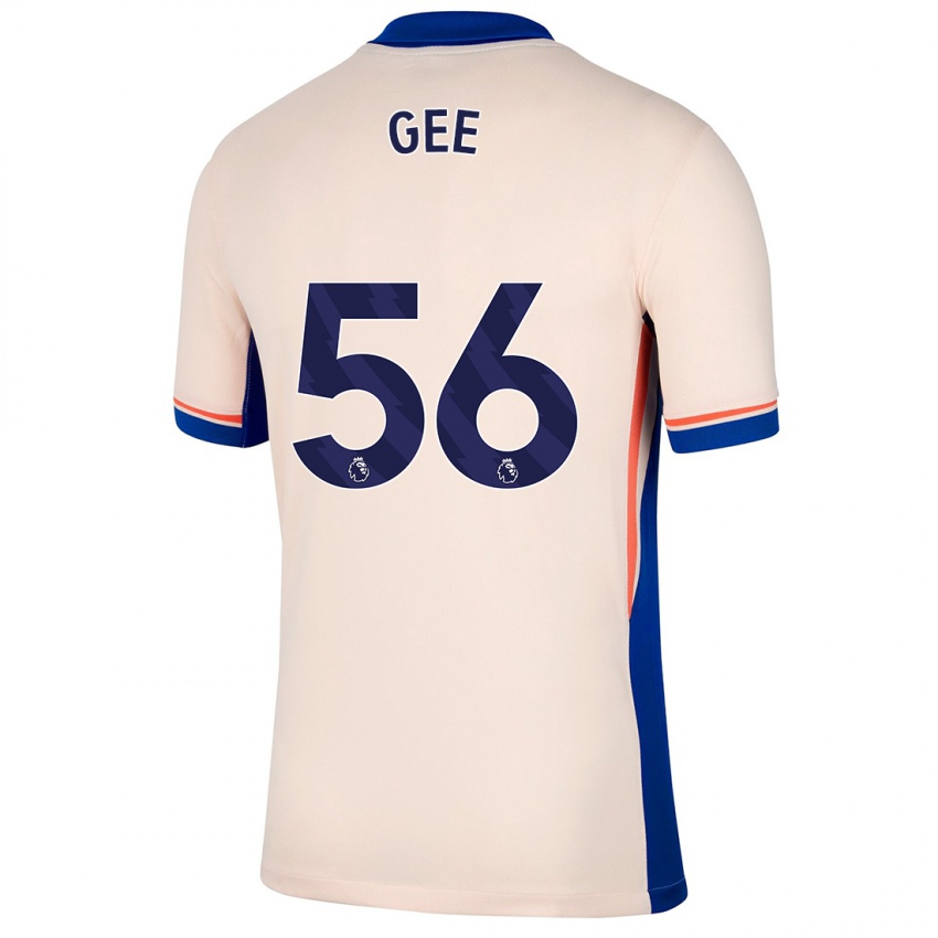 Hombre Camiseta Billy Gee #56 Beige Claro 2ª Equipación 2024/25 La Camisa Perú