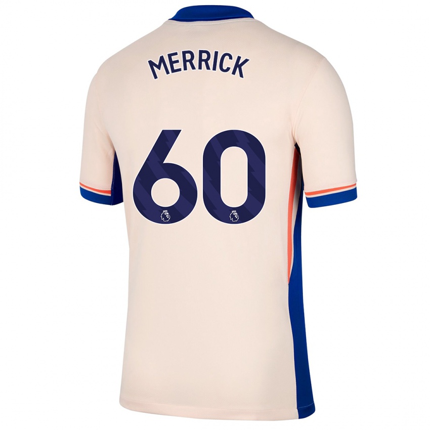 Hombre Camiseta Max Merrick #60 Beige Claro 2ª Equipación 2024/25 La Camisa Perú