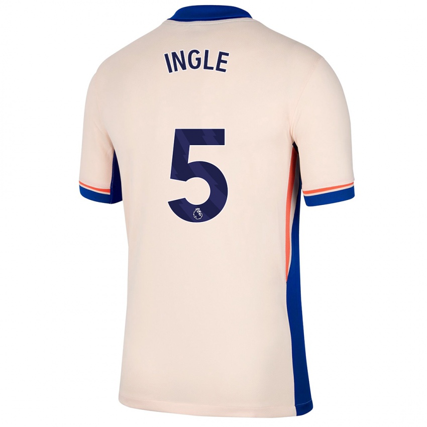 Hombre Camiseta Sophie Ingle #5 Beige Claro 2ª Equipación 2024/25 La Camisa Perú