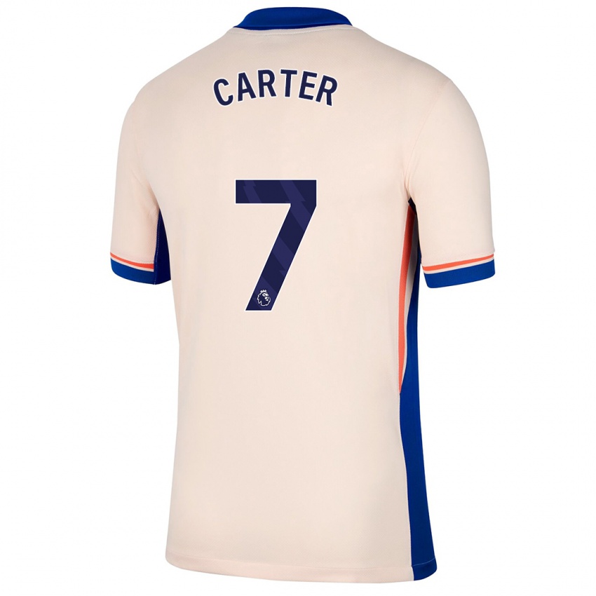 Hombre Camiseta Jessica Carter #7 Beige Claro 2ª Equipación 2024/25 La Camisa Perú