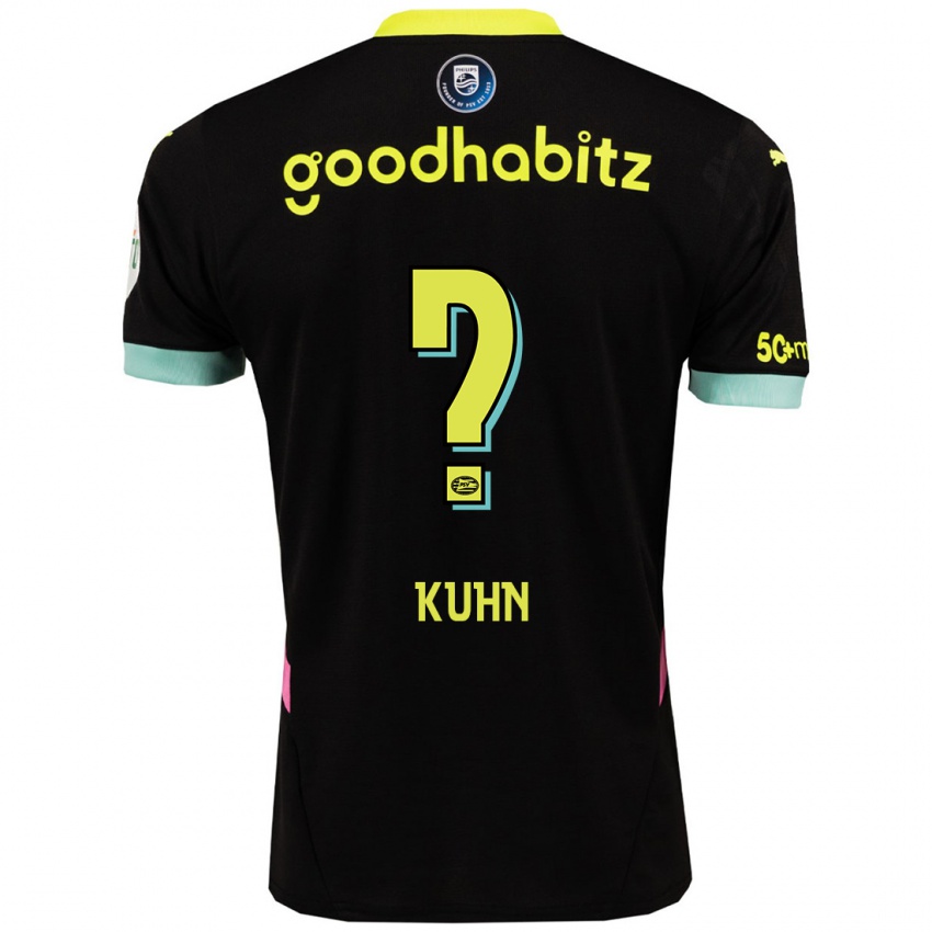 Hombre Camiseta Wessel Kuhn #0 Negro Amarillo 2ª Equipación 2024/25 La Camisa Perú