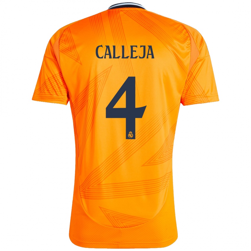 Hombre Camiseta Jaime Calleja #4 Naranja 2ª Equipación 2024/25 La Camisa Perú