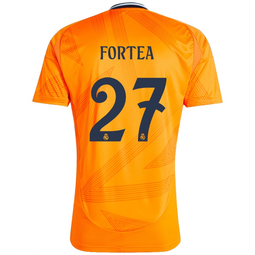 Hombre Camiseta Jesús Fortea #27 Naranja 2ª Equipación 2024/25 La Camisa Perú