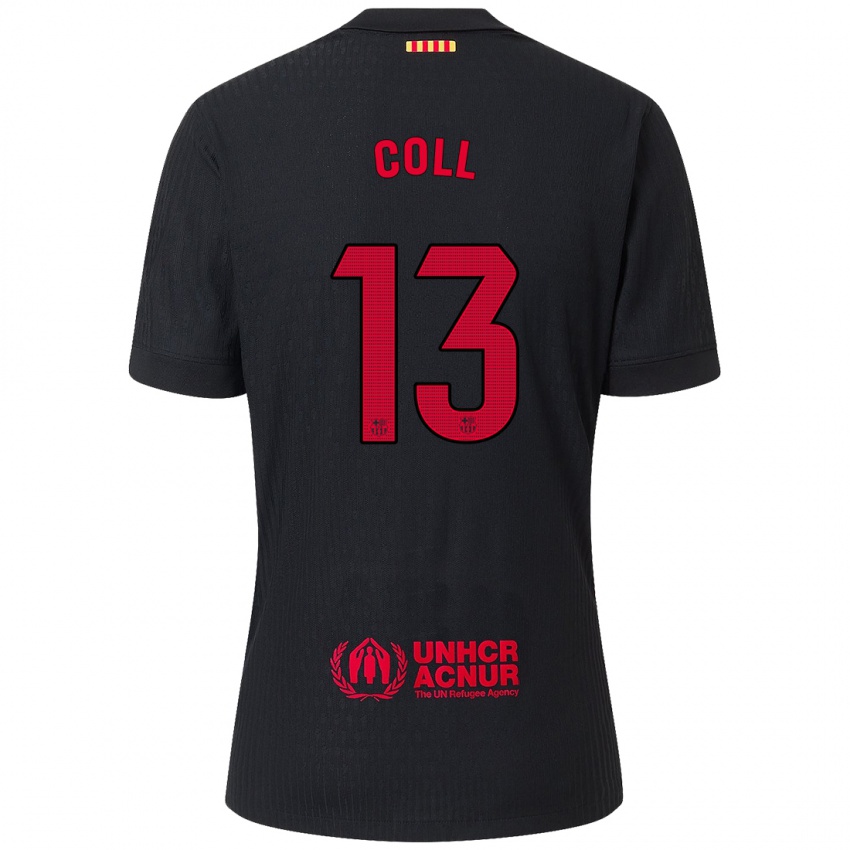 Hombre Camiseta Cata Coll #13 Negro Rojo 2ª Equipación 2024/25 La Camisa Perú