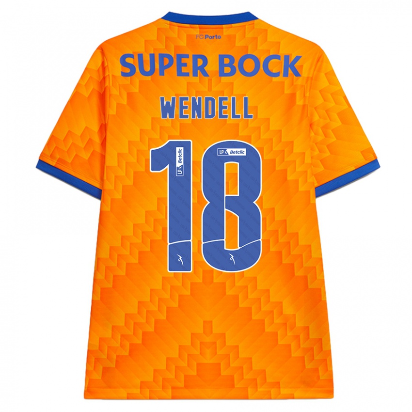 Hombre Camiseta Wendell #18 Naranja 2ª Equipación 2024/25 La Camisa Perú